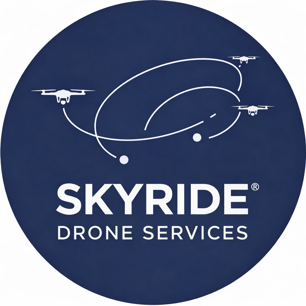 SkyRide Drone Services Logo
